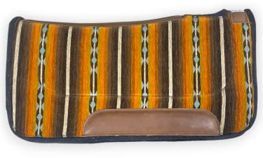 Diamond Wool Contoured Felt Ranch Western Saddle Pad for Horses 30x30-1 Thickness, Wilderness