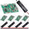 DAOKAI 5 pcs Battery Charger Module 18650 Lithium Li-ion Battery Charger Module 3.7V 4.2V to 27V Adjustable Step Up Module + 5 pcs 18650 Battery Holder with 26AWG Red and black cable