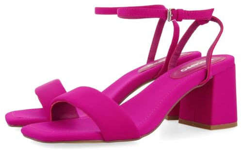 Sandali Fucsia TACCO con Striscia Imbottita per Donna GIARRE, Fucsia, 37 EU