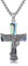 HUKKUN Abalone Muschel Erzengel Michael Halskette Sterling Silber Heilige Michael Halskette Kreuz Halskette für Männer katholischer Schmuck Geschenk für Männer
