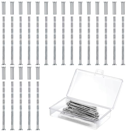 20 Sets of M3 Door Handle Screw Sets, Door Handle Fixing Screws and Sleeves for Fixing Door Handles, Keyholes, Hollow Cabinets, Drawer Locks