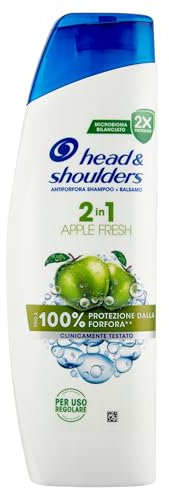 Head & Shoulders Apple Fresh 2-in-1 Anti-Schuppen Shampoo und Conditioner, 250 ml. Bis zu 100% Schutz vor Schuppen, klinisch getestet. Für alle Haartypen. Apfelduft