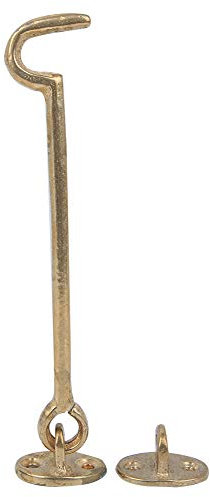 Antiker Windhaken aus Reinem Kupfer, Messingfarben, Retro, Rostfrei und Langlebig, Fensterriegel aus Bronze, Hohe Härte, Supermarktfabrik für das Heimbüro (Messingfarbe)