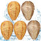 Honoson Wespennest, Lockvögel, hängend, künstliches Wespennest, wasserdichtes Material, Hornissen-Lockvogel für Hornissen, gelbe Jacken, Zuhause, Garten, Hof, Outdoor (Orange, Sandbraun)