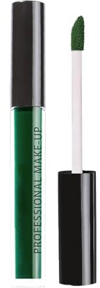 Lipgloss, Matte Lip Liner & Lip Gloss Kit Schwarz Rot Lila Vampir Lippenstift, Antihaft-Becher Long Lasting Lippenstift Lip Balm für Damen Lip Makeup Halloween Cosplay (Grün, 01)