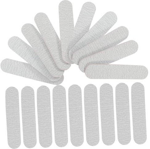 CRILSTYLEO 100piezas Limas De Uñas Portátiles De Doble Cara De Limas Para Manicura Diseño Ligero y Práctico Para Viajes y Uso Diario Herramientas De Belleza Para Mujeres y Hombres