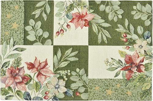 Sander Gobelin Tischset - Poinsettia Patch, 32 x 48cm