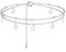KGDUYC 1pcs Argent 925 Multicouches Bracelet de Cheville Pour Femmes Coeur Boule Ronde Zircon Multiples Styles Bracelets de Cheville Avec Chaîne Ajustable Bijoux de Pieds Pour la Plage D'été