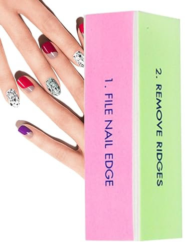 Bloque de limas de uñas de 4 vías, 4 lados, bloque de alisado de uñas de 4 vías para pulir y alisar uñas, tampón de uñas con bloques de 4 lados para alisar, pulir y dar brillo