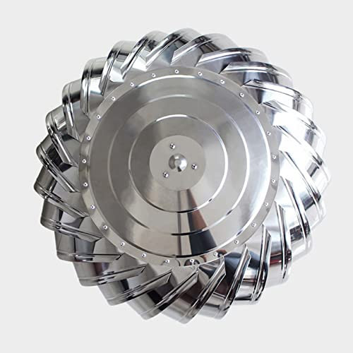 IUBGFTO Power Free Roof Ventilation Turbine for Home, 150 200 300 400 500 600 800 MM Roofing Extractor Fan Vent Cap, Stainless Steel Flue/Chimney Air Ventilator,600mm/23.6in