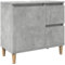 vidaXL Mueble de Lavabo Madera ingeniería Gris hormigón 65x33x60 cm