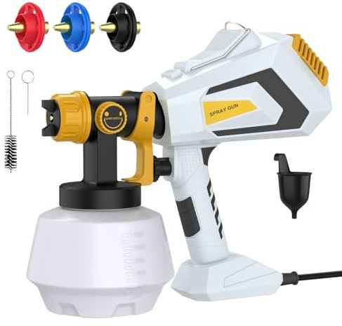 Farbsprühsystem, elektrische Farbspritzpistole, 1200 ml, 3 Sprühmodi, Farbsprüher für Innenwandfarbe