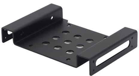 goodstumbler Hard Drive Adapter Holder, Aluminum Alloy 2.5Inch 3.5Inch HDD SSD Mounting Bracket Kit for Computer Laptop(Black)