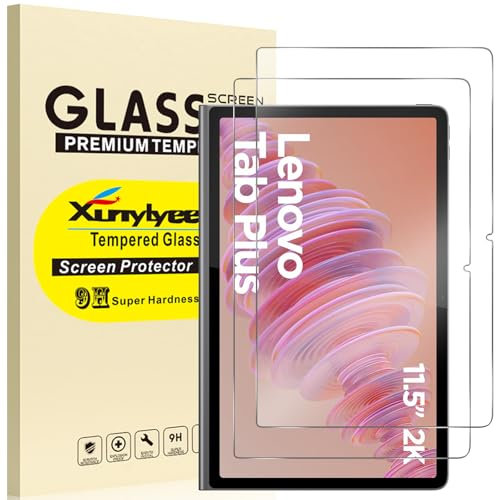 XunyLyee 2 Pack, Screen Protector for Lenovo Tab Plus 11.5 Inch 2024 Easy Installation Tempered Glass Film