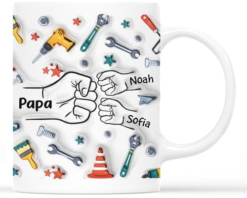 Geschenke Mall Tasse Personalisiert Opa Papa - Vatertag geschenk personalisiert, personalisierte geschenke papa, papa tassen, opa tasse (Modell #1)