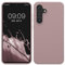 kwmobile Case Compatible with Samsung Galaxy S24 FE Case - TPU Silicone Phone Cover with Soft Finish - Nude Lilac