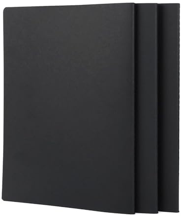 WOUYTPE 3 Stück Kladde B5, Notizbuch b5 Kariert, Notizbuch B5 Liniert, Innenseiten mit Rasterdesign, Hochwertiges Papier, Geeignet für Tägliche Notizen, Aufgaben, Buchhaltung und ähnliche Zwecke