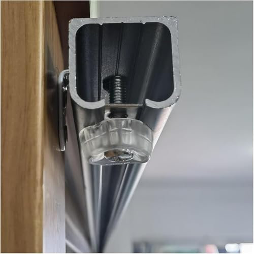 SSDDLZEQ Kit de Rail de Porte coulissante for Placard, Robuste, Montage Mural au Plafond(1m)