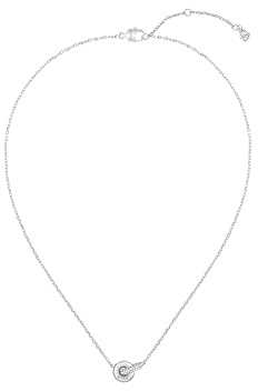 BOSS Jewelry Women's LIVE PRECIOUS Collection Necklace in Stainless Steel with Intertwined Rings and Crystals – Available in Silver or Gold