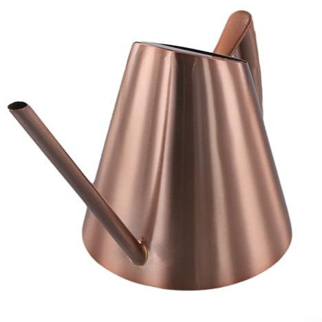 Annaffiatoio elegante con beccuccio lungo in acciaio inox, per manutenzione delle piante (400 ml rame)