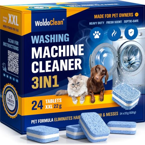 WoldoClean 3en1 Limpiador Lavadora Pelo Mascota - Pet Antical 24 Pastillas