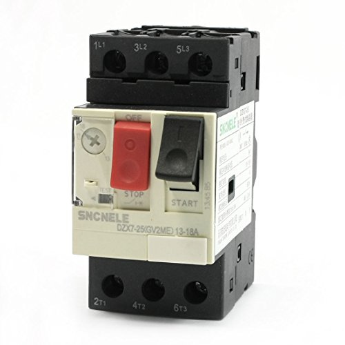 Bouton Marche/Arrêt triphasé Démarrage noir Disjoncteur moteur NO+NC 13-18A