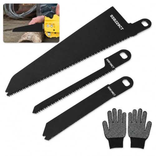 SSB229CT SSB152FT SSB135CT Saw Blades for Black and Decker Scorpion, | Steel Metal Reciprocating Black and Decker Piranha Scorpion Saw Blades for Wood, Plastic, Hardwood and Steel Pipe Cutting