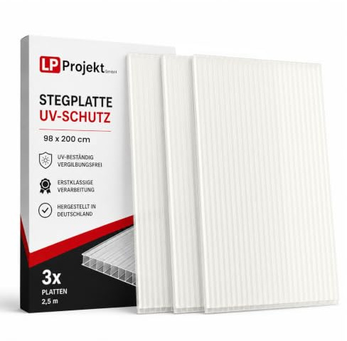 LP Projekt Doppelstegplatten Opal (98 x 200 cm, 3)