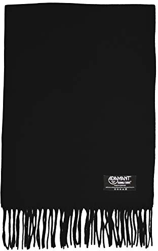 Schal Herren/Damen=Unisex 100% Climaxsoft (weich wie Kaschmir) STANDARD-MAß 30x180cm - MADE IN GERMANY (Schwarz)