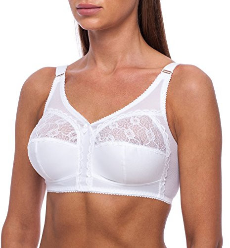 frugue Comfort Non Wired Wireless Support Bra White 44 HH