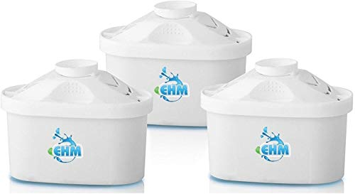 EHM Ultra SureFlow Filter Replacement Cartridge - Pure Healthy Water Ionizer with Activated Carbon Filter - Healthy, Clean & Toxin-Free Mineralized Alkaline Water in Minutes - PH 8.5-9.5 - 2018