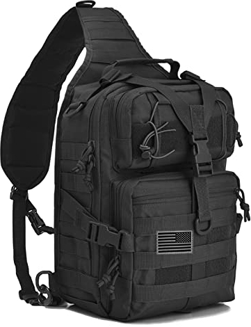 hopopower Taktische Sling Bag Pack Military Rover Schulter Rucksack EDC Assault Range Tasche, wasserabweisend