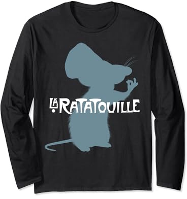 Disney Pixar Ratatouille Remy Silhouette Poster Langarmshirt