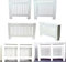 SiKy White MDF Radiator Cover | Traditional Heater Hide-Out Cabinet Decoration | Diamond Grill Cabinet | Wall Mounted - Easy Assembly | Medium: H 82 x W 112x D 19 Cm