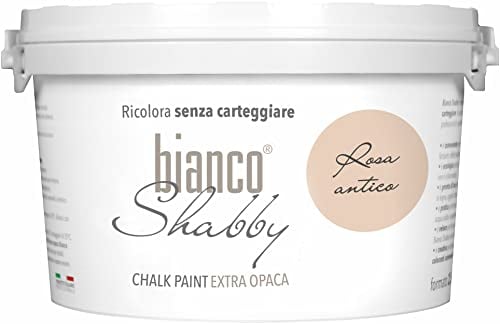 CHALK PAINT Rosa Antico per Mobili e Pareti - Pittura Shabby Chic Vintage EXTRA OPACA (2,5 Litri)