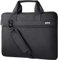 Voova Laptop Bag 15.6 Inch, Waterproof Computer Case Sleeve for MacBook Air 15 M2, MacBook Pro 15/16, 15-16” HP Dell Lenovo Laptop, Slim Briefcase Messenger Bag with Shoulder Strap, Men Women,Black