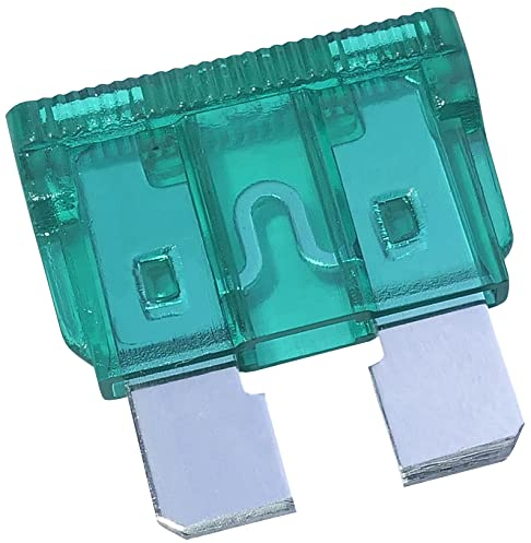 AERZETIX - C52672 - Satz von 10 Stecksicherung midi 19 mm flach/sicherung/flachsicherung/flachstecksicherung - 30A - farbe: grün - auto/fahrzeug - für elektrischen system von fahrzeugen
