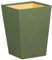 Rhodia 194623C - Papierkorb 27x27x32cm, aus Kunstleder, elegant und praktisch, 1 Stück, Salbei