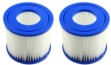 mzoLife Poolfilterkartuschen für Typ D & VII, Pool Filter kompatibel mit Typ D Typ VII, Ersatz-Papierfilterkartusche für die Schwimmbadfiltration (2 Stück)