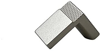 durante® Möbelknopf Möbelknauf Silber Edelstahl Look Metall eckig Leonardo inkl. Schrauben
