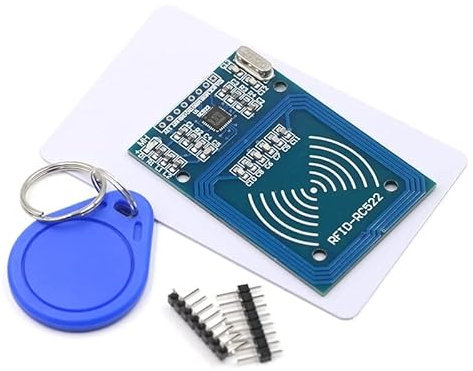ElectroWorldFR Kit RFID 522 RC, chip y tarjeta 13,56 MHz SPI, compatible con UNO y Raspberry DIY