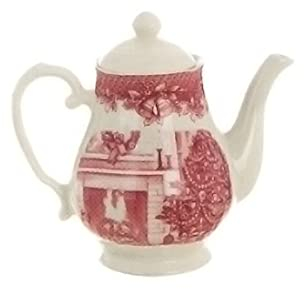 BLANC MARICLO' Teiera natalizia grande CANTO DI NATALE tisaniera ceramica 965 ml