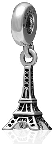 Paris Eiffelturm Anhänger Charms, Fit Pandora Reise Armband, 925 Sterling Silber Dangle Frankreich Eiffel Tower Bead, Geschenk für Flitterwochen/beste Mama/Schwester/Ehefrau/BFF