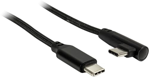 Inter-Tech Kabel Type C auf Type C 90 Grad, 1m schwarz