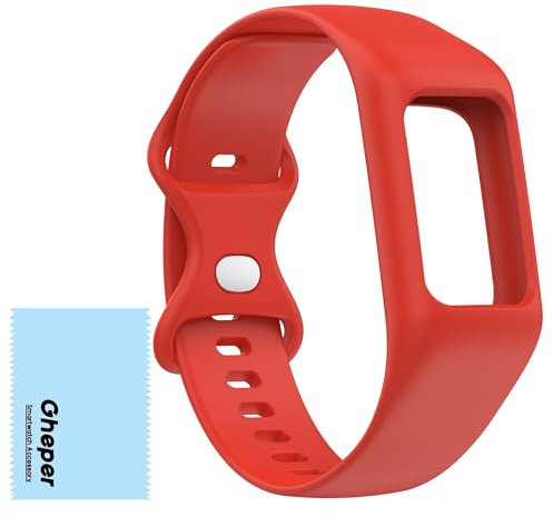 Gheper Weich Uhrenarmband Kompatibel mit Fitbit Charge 6, Charge 5, Charge 4, Charge 3/3SE Silikon Armband Allround Schutzband Ersatzband