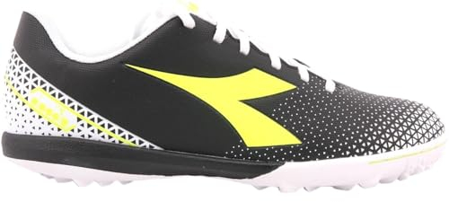 Diadora Herren Pichichi 6 Tfr Fussballschuh, Black Yellow Fluo Dd White, 43 EU