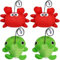 Pipihome Hot Tub Scum Absorber Crab Frog– 4Pcs 3D Honeycomb Hot Tub Scum Absorber for Spa Hot Tub, Reusable Oil Absorbing Sponge for Spa, Hot Tub Sponge for Scum, Hot Tub Accessories