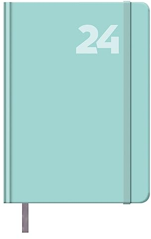 Dohe - Kalender 2024 - Tag Seite - Mittel: 14 x 20 cm - 336 Seiten - Eingenähter Einband - Hardcover - Grün - Modell Capri