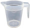 éco gobelets - Pichet Réutilisable, Économique, Recyclable - Verre Plastique Rigide Polypropylène sans BPA - Passe au Lave-Vaisselle - Transparent - 1L x25