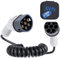 EVify Câble de Charge Spiralé de Type 2 22 kW 7 m 32 A pour Chargeur Voiture Electrique & Hybride, Câble Recharge avec Sac • Triphasé pour EV PHEV • Peu Encombrant, Convient pour Tous les Modèles
